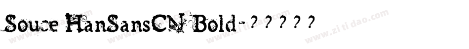Souce HanSansCN Bold字体转换